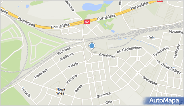 Swarzędz, Rondo Ofiar Katastrofy Smoleńskiej, mapa Swarzędz