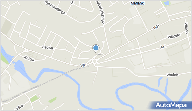 Świecie, Różana, mapa Świecie