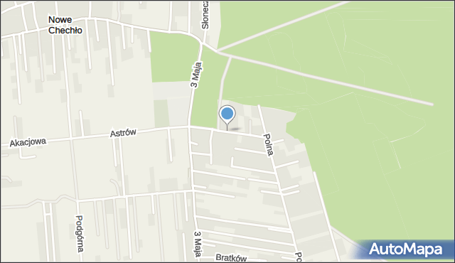 Świerklaniec, Romantyczna, mapa Świerklaniec