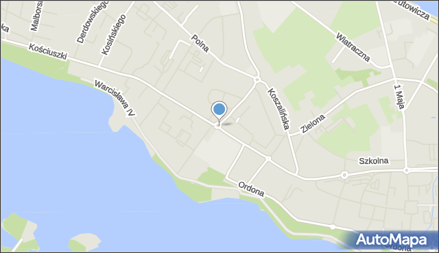 Szczecinek, Rondo Giedrysa Adama, mapa Szczecinek