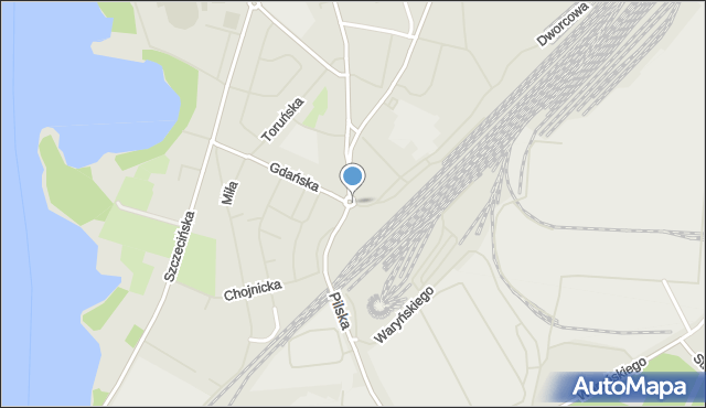 Szczecinek, Rondo Osińskiego Winanda, mapa Szczecinek