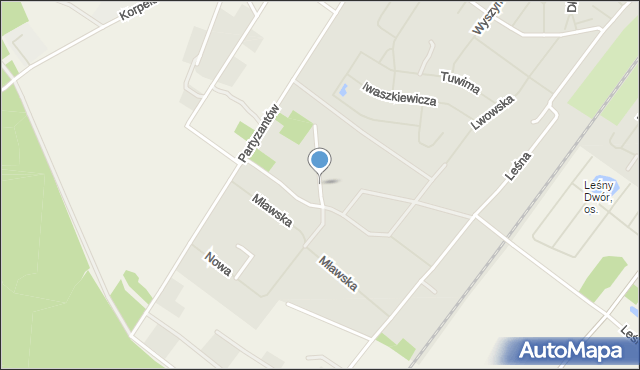 Szczytno, Rodziewiczówny Marii, mapa Szczytno