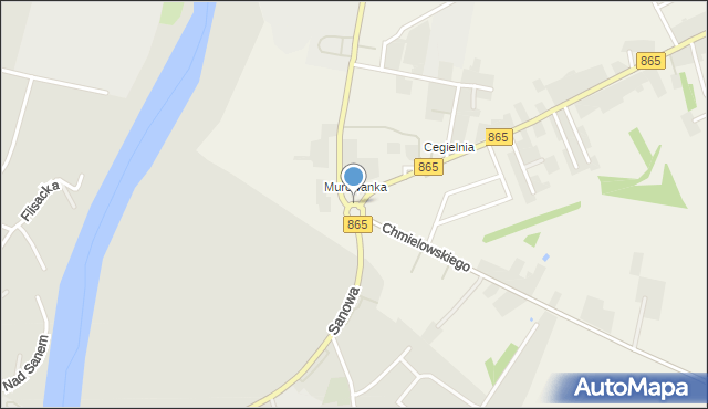 Szówsko, Rondo Szczepanik Anny, mapa Szówsko