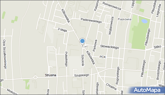 Tarnów, Rondo Fieldorfa-Nila Augusta Emila, gen., mapa Tarnów