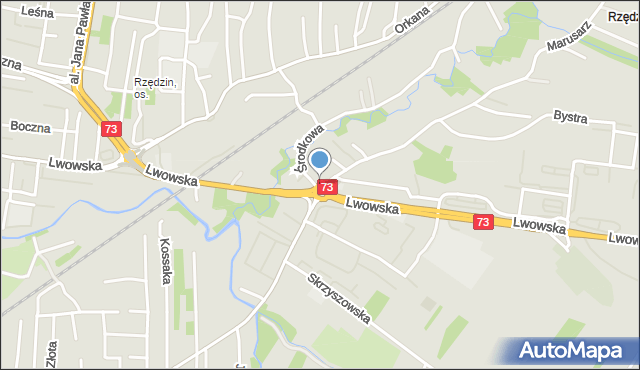 Tarnów, Rondo Zesłańców Sybiru, mapa Tarnów