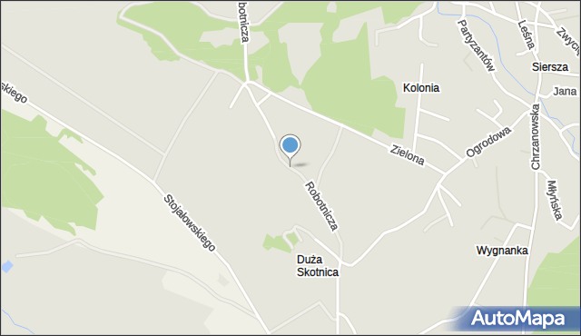 Trzebinia powiat chrzanowski, Robotnicza, mapa Trzebinia powiat chrzanowski