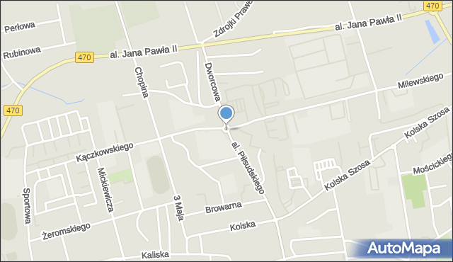 Turek, Rondo Baszkowskiego Antoniego, mapa Turka