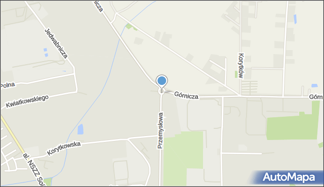 Turek, Rondo Górników, mapa Turka