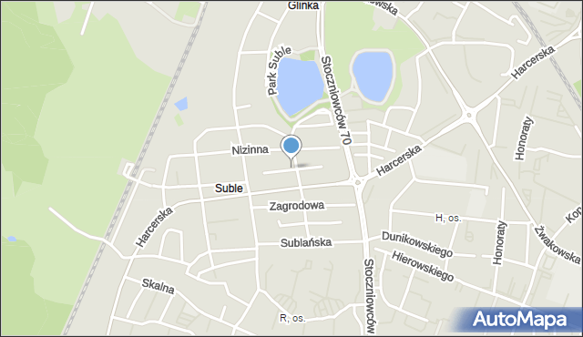 Tychy, Roździeńskiego Walentego, mapa Tychów