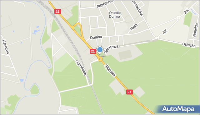 Ustka, Rondo Wileńskie, mapa Ustka