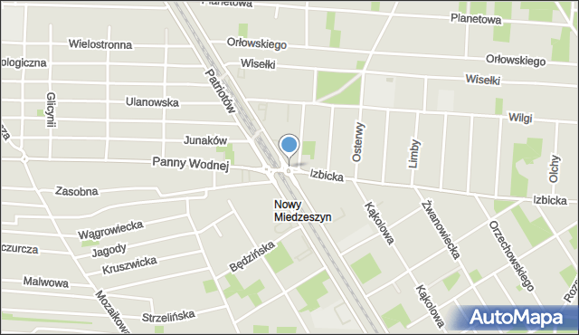 Warszawa, Rondo Kulikowskiego Aleksandra, mapa Warszawy