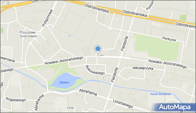 Warszawa, Rondo Skolimowskiej Kamili, mapa Warszawy