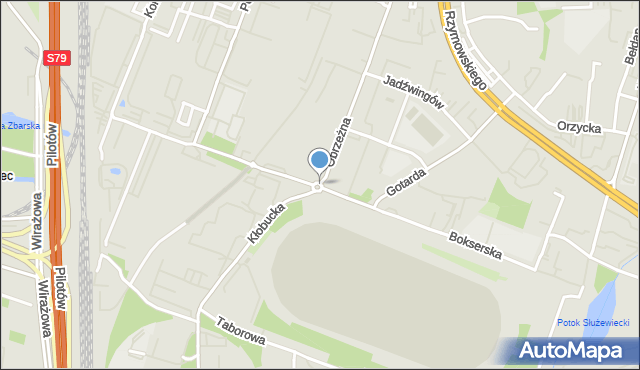 Warszawa, Rondo Stamma Feliksa, mapa Warszawy