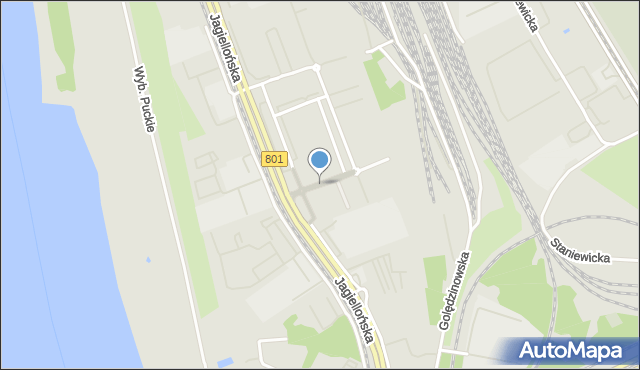 Warszawa, Rozwojowa, mapa Warszawy