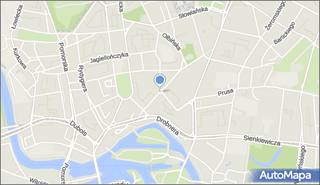 Wrocław, Rondo German Anny, mapa Wrocławia