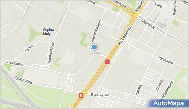 Wrocław, Rondo Szomańskiego Stanisława, mapa Wrocławia