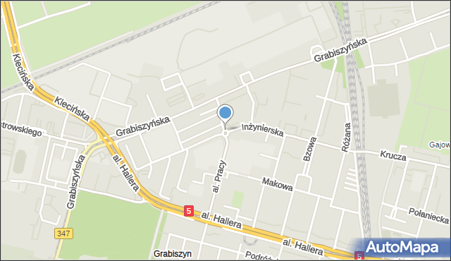 Wrocław, Rondo Woźniaka Jerzego, mapa Wrocławia