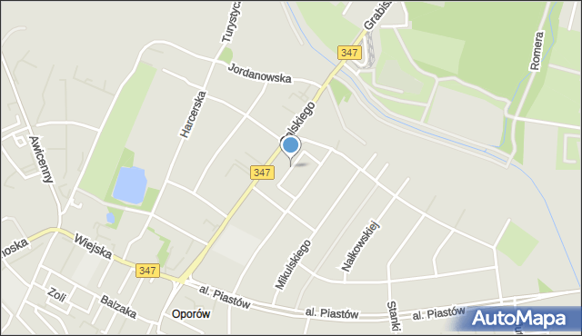 Wrocław, Rosponda Stanisława, mapa Wrocławia