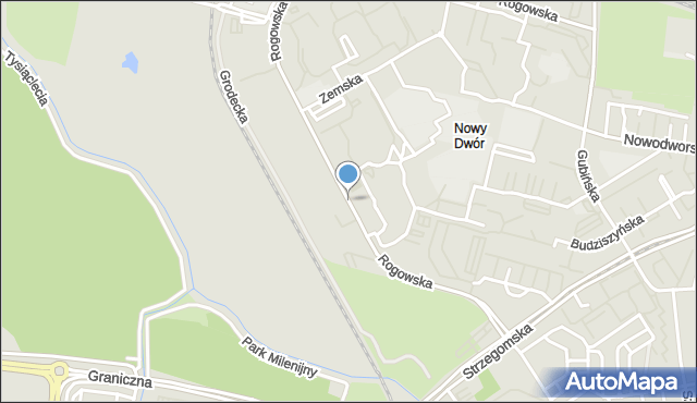 Wrocław, Rogowska, mapa Wrocławia