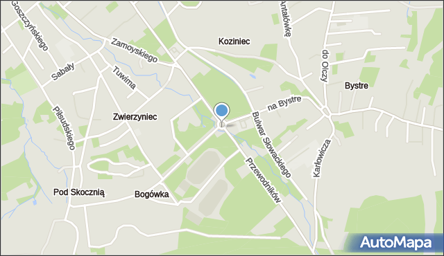 Zakopane, Rondo św. Jana Pawła II, mapa Zakopanego