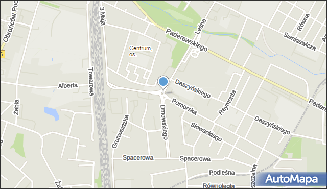 Zawiercie, Rondo 100-lecia Zawiercia, mapa Zawiercie