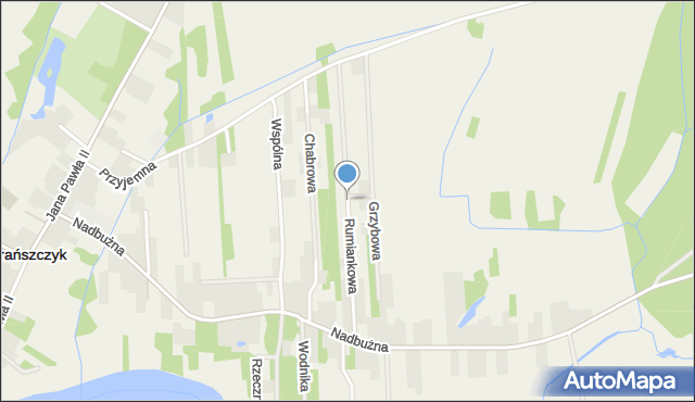 Brańszczyk, Rumiankowa, mapa Brańszczyk