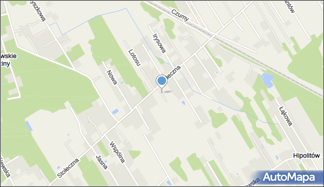 Józefin gmina Halinów, Rumiankowa, mapa Józefin gmina Halinów