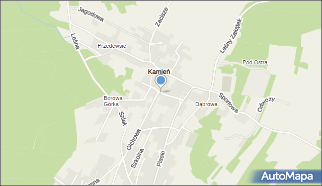 Kamień gmina Czernichów, Rubinowa, mapa Kamień gmina Czernichów