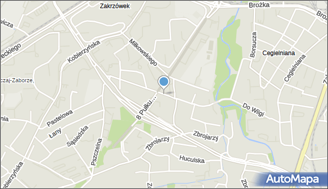 Kraków, Ruczaj, mapa Krakowa