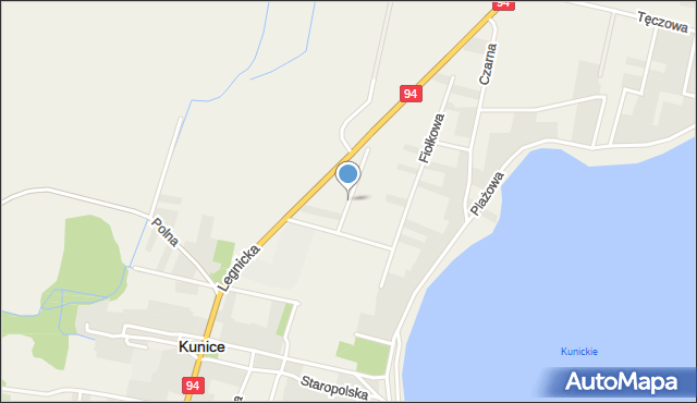 Kunice powiat legnicki, Rumiankowa, mapa Kunice powiat legnicki