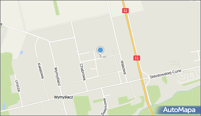 Lubliniec, Rumiankowa, mapa Lubliniec