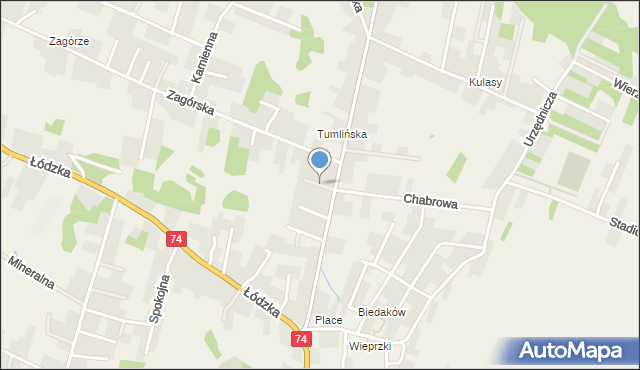 Miedziana Góra powiat kielecki, Rudna, mapa Miedziana Góra powiat kielecki