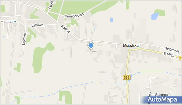 Mościska gmina Izabelin, Rumiankowa, mapa Mościska gmina Izabelin