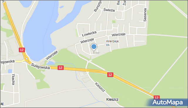 Piotrków Trybunalski, Rumiankowa, mapa Piotrków Trybunalski