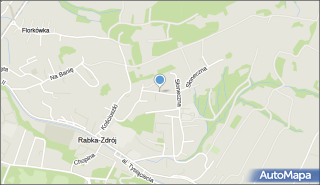 Rabka-Zdrój, Ruchu Oporu, mapa Rabka-Zdrój