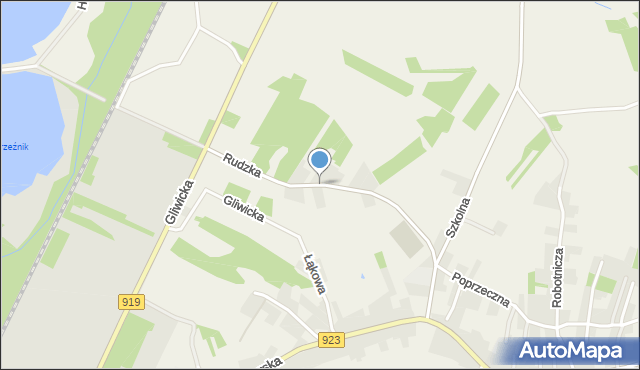 Raszczyce, Rudzka, mapa Raszczyce