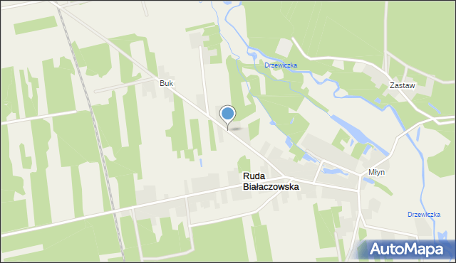 Ruda Białaczowska, Ruda Białaczowska, mapa Ruda Białaczowska
