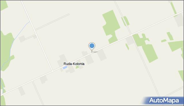 Ruda-Kolonia gmina Bielany, Ruda-Kolonia, mapa Ruda-Kolonia gmina Bielany