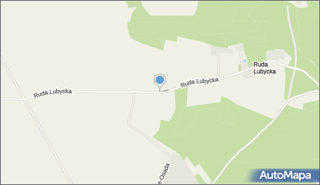 Ruda Lubycka, Ruda Lubycka, mapa Ruda Lubycka