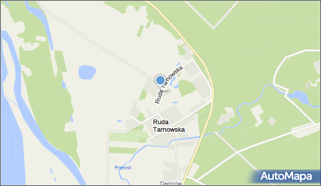 Ruda Tarnowska, Ruda Tarnowska, mapa Ruda Tarnowska