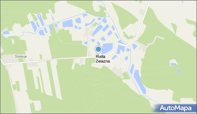 Ruda Żelazna, Ruda Żelazna, mapa Ruda Żelazna