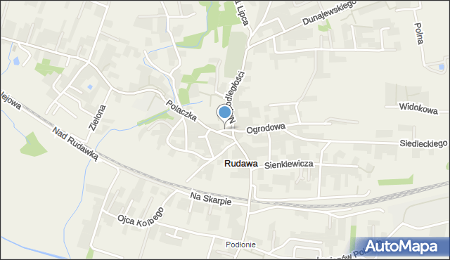 Rudawa gmina Zabierzów, Rudawska, mapa Rudawa gmina Zabierzów