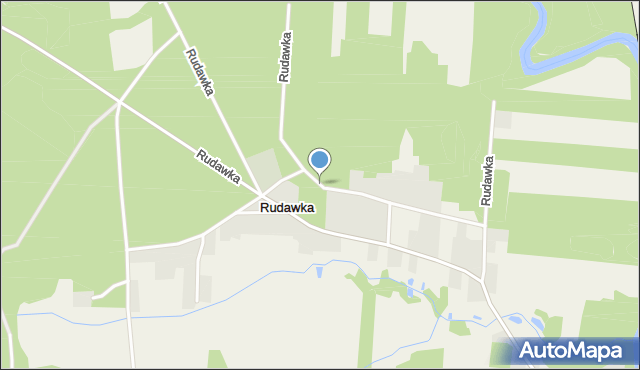 Rudawka gmina Płaska, Rudawka, mapa Rudawka gmina Płaska