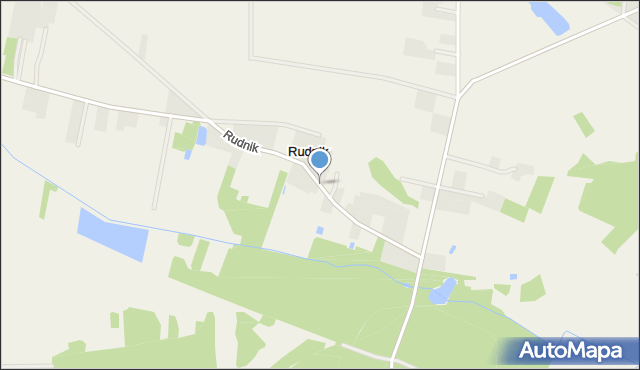 Rudnik gmina Łosice, Rudnik, mapa Rudnik gmina Łosice