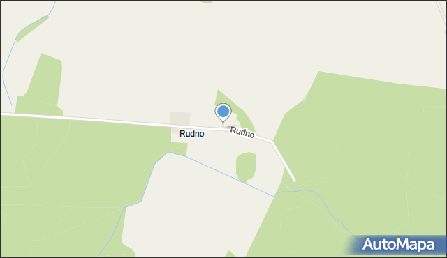 Rudno gmina Tychowo, Rudno, mapa Rudno gmina Tychowo