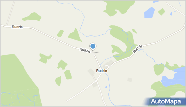 Rudzie, Rudzie, mapa Rudzie