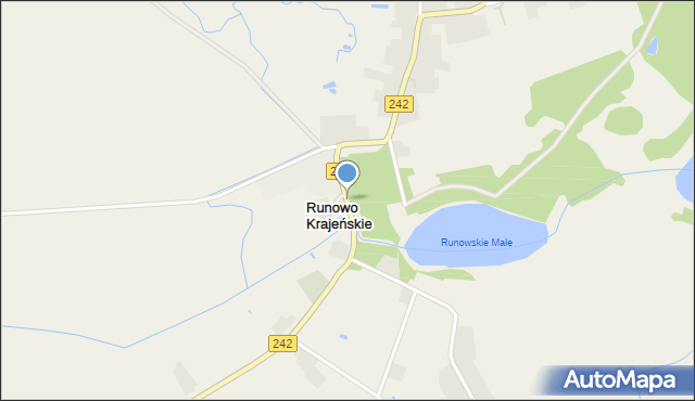Runowo Krajeńskie, Runowo Krajeńskie, mapa Runowo Krajeńskie