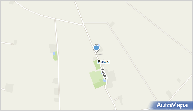 Ruszki gmina Bedlno, Ruszki, mapa Ruszki gmina Bedlno