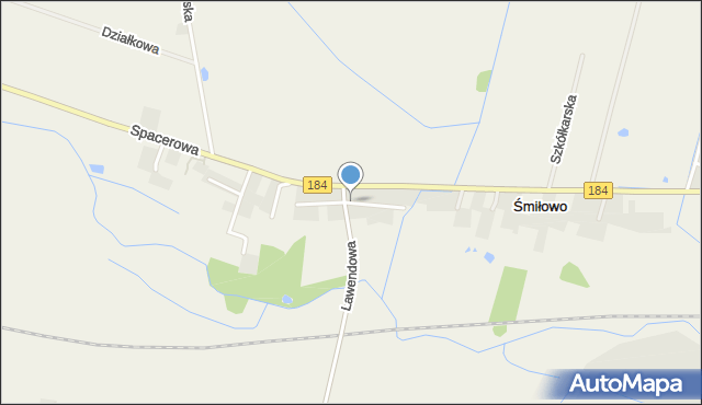 Śmiłowo gmina Szamotuły, Rumiankowa, mapa Śmiłowo gmina Szamotuły