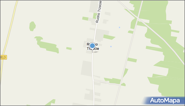 Sulechów gmina Milanów, Rudno Trzecie, mapa Sulechów gmina Milanów